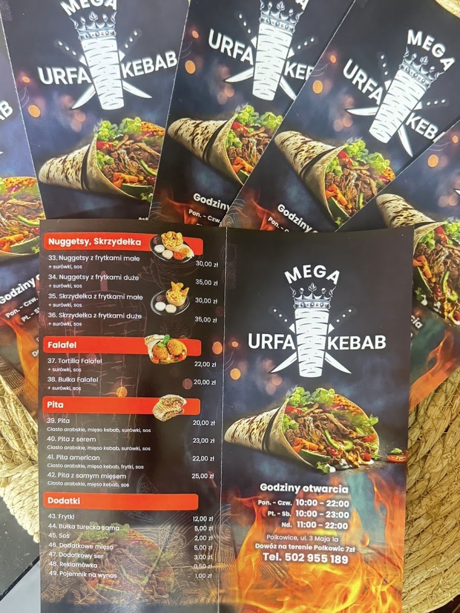 Menu Mega Urfa Kebab Polkowice-2